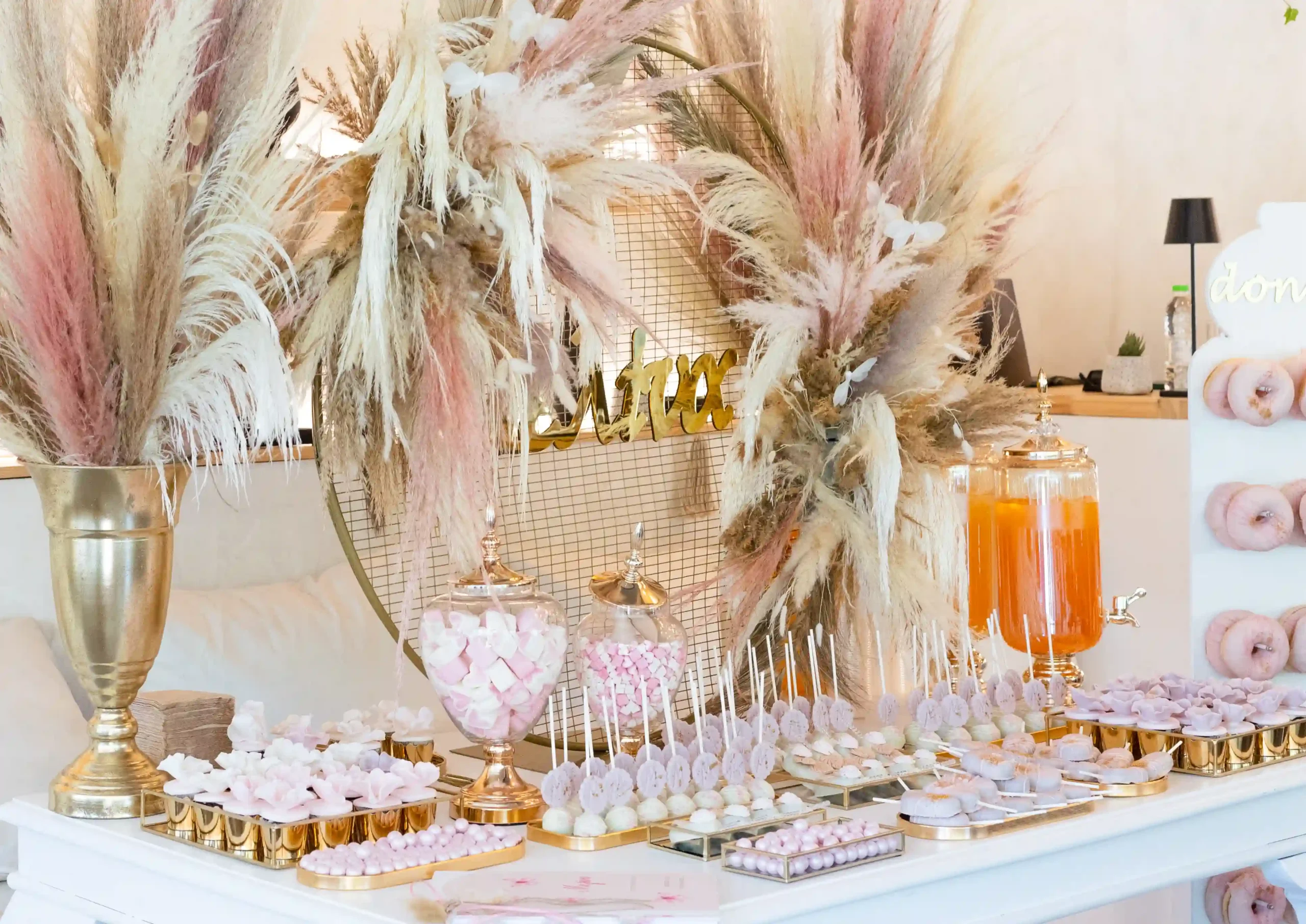 Boho Pampas Christening